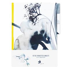 Inkebana, Set de 3 pochettes à onglets 22x31 cm, ass. - Multicolore