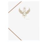 Chemise à élastique 3 rabats Flying Spirit White 24x32cm motifs assortis - Blanc