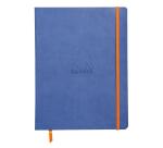 Rhodiarama carnet souple 19 x 25 cm 160 pages ligné papier ivoire 90g fermeture élastique