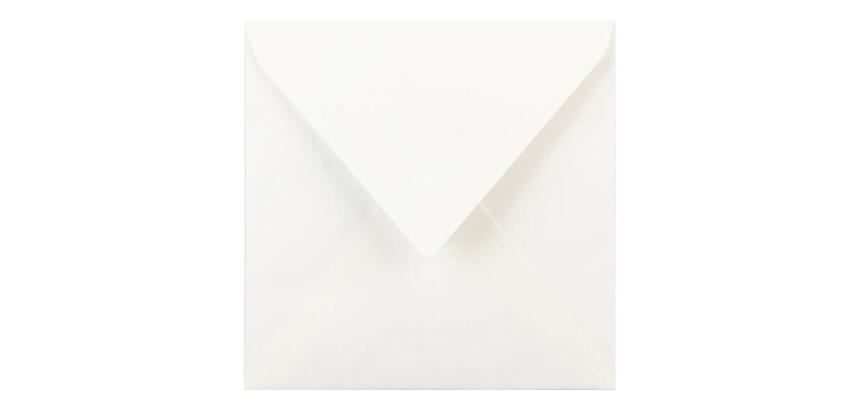 25 enveloppes 140x140mm Vergé de France doublées gommées