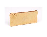 Inspire, Trousse plate en cuir, embossage arbre, 22x11 cm - Or
