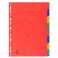 Divider Pressbd Lwght A4 8P - Assorted colours