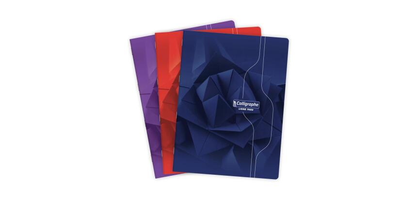 Cahier piqué 7000 24x32 cm 192 pages petits carreaux 70 g - Assortis