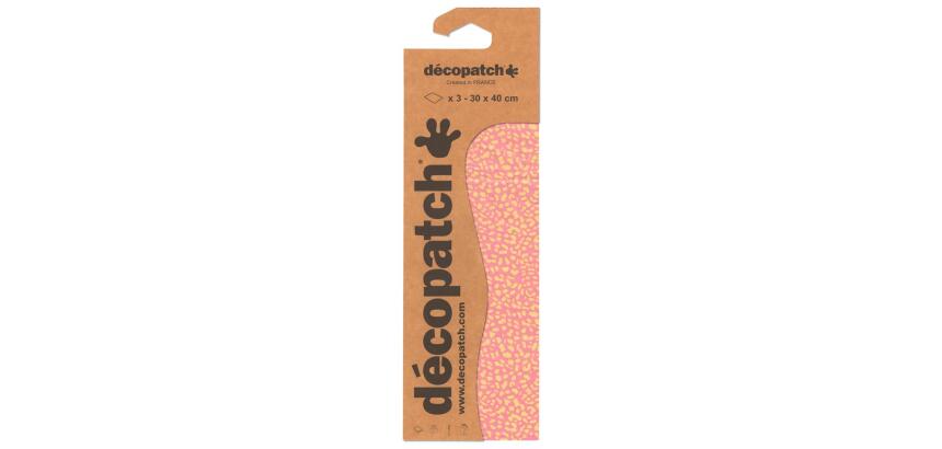 Pochette 3 Feuilles Identiques Ref 839 - Rose