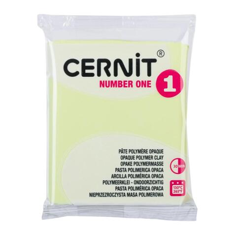 Cernit n°1 56 g jaune pastel - Jaune