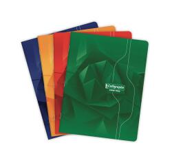 Cahier piqué 7000 17x22 cm 192 pages grands carreaux 70 g - Assortis