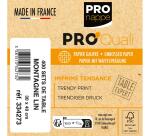 Barquette de 400 sets de table papier gaufré recyclé 80g/m2, Montagne Lin - Format 30x40cm - Montagne Lin