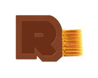 Rhodiarama porte-stylo autoadhésif 4x3 cm pour blocs carnets et agendas - Cuivre