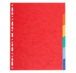 Register aus Recyclingkarton 220g, 6 Taben, für Format DIN A4 Maxi - Farben sortiert
