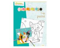Graffy Paint, Chat 20x20 cm - Multicolore