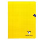 Cahier piqué Mimesys 24x32cm 96 pages grands carreaux couverture polypropylène Couleur aléatoire - Assortis