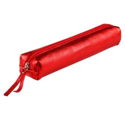 Cuirise Slim Leather Pencil Case 19.5x2.5x4cm - Red