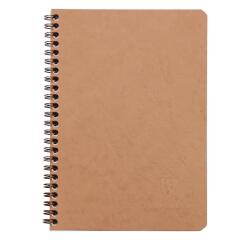 Cahier reliure intégrale Age Bag A5 100 pages petits carreaux - Tabac