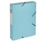 Boite de classement Cartobox livrée à plat Dos 60mm carte lustrée Aquarel - A4 - Couleurs assorties