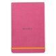 Rhodiarama Webnotepad rembordé rigide A5 192 pages ligné microperforé papier ivoire 90g fermeture élastique - Fuchsia