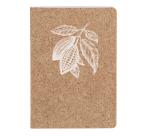 Cocoa motif, Carnet piqué cousu fil A6 - 10,5 x 14,8 cm, 96 pages, ligné, ass. - Cacao