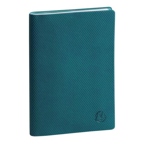 Agenda de poche SAS 15 Agora Canvas 10.5 cm x 15.5 cm Semainier Août 2025 à Août 2026 - Bleu canard