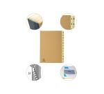 Clasificadores Ordonator ® lomo extensible pestañas impresas Tapa kraft reciclada - Tamaño: 25x33 cm para: A4 - Kraft marrón