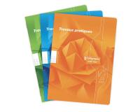 Cahier Travaux Pratiques piqué 7000 A4 64 pages grands carreaux 70 g + uni 90 g - Assortis