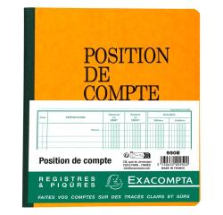PIQ. POSITION DE COMPTE 21/19 80 PAGES - Farben sortiert