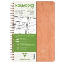 My.daily.planner Age Bag carnet reliure intégrale A5 250 pages détachables - Tabac