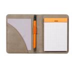 Rhodiarama livret porte-bloc N°11 pour bloc ou carnet format A7 - Taupe