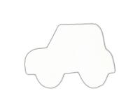 Symbole voiture 12cm - Blanc