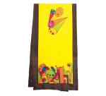 Echarpe 100% soie - 180x43cm Géometrie - Blanc