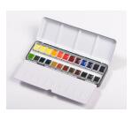 Aquarelle Boite Métal + 24 demi-godets