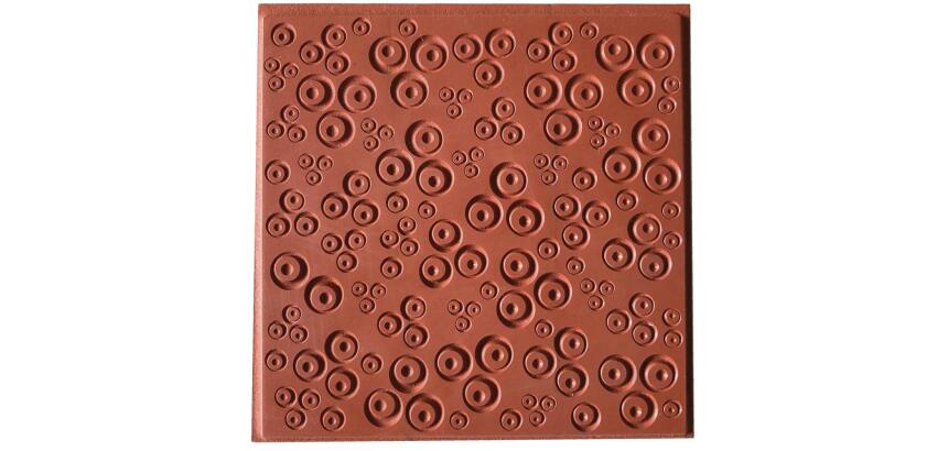 Cernit plaque de texture Clovers - Gris