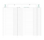 Agenda de bureau Banquier large Euro et cents 17,5 x 28 cm Journalier 2 volumes 2026 - Noir