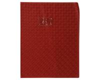 Protège-cahiers grain losange PVC 18/100ème avec porte-étiquette 24x32 cm