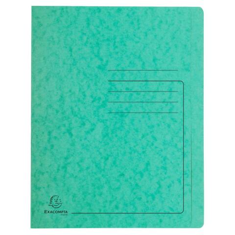 Subcarpetas con fástener impresas Exacompta 355 g/m2 A4 capacidad 350 hojas verde