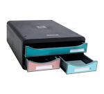 Module de classement Small Box 3 tiroirs Skandi - Couleurs assorties