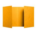 Protège cahier carte lustrée 225g - 17x22 cm - Jaune