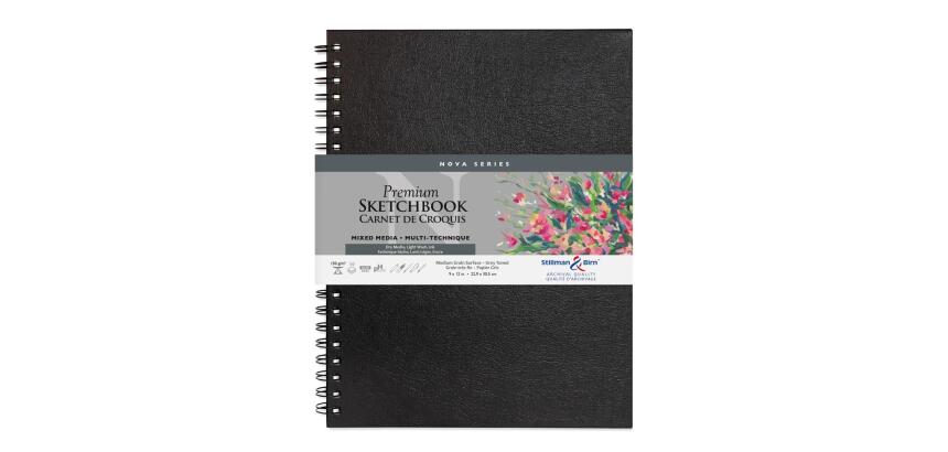 Nova Series carnet spiralé 50F 22,9x30,5cm 150g - Gris
