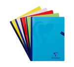 Mimesys cahier brochure cousue 24x32cm 192 pages petits carreaux couverture polypropylène Couleur aléatoire - Assortis