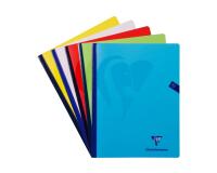 Mimesys cahier brochure cousue 24x32cm 192 pages petits carreaux couverture polypropylène Couleur aléatoire - Assortis