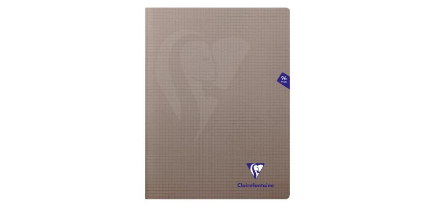 Cahier piqué Mimesys 24x32cm 96 pages petits carreaux couverture polypropylène