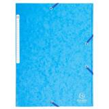 Chemise à élastiques Maxi capacity carte lustrée 425gm2 - A4 - Turquoise