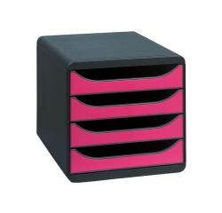 Módulo individual BIG-BOX para documentos A4 + con 4 cajones, ultra-rígido y con stop de seguridad y con stop de seguridad - IDERAMA