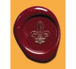 Sceau à vis avec manche en bois vernis ( Symbole) - rose