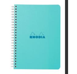 Carnet reliure intégrale Couleurs Azur 14,8 x 21 cm - Azur