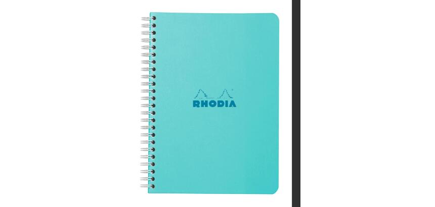 Rhodia spiraalgebonden notitieboekje A5 Colors Azuur 14,8 x 21 cm - Azuurblauw