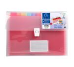 Clasificador/maletín Exacompta 13 compartimentos en polipropileno Crystal - 33x25cm