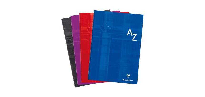 Répertoire brochure rembordée rigide A4 192 pages petits carreaux - Assortis