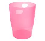 Papelera ECOBIN, 15 Litros + asas, 26,3 x26,3x33,5 cm - LINICOLOR (translucido)