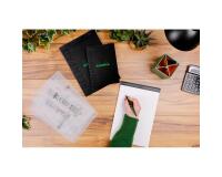 Greenpad bloc agrafé recyclé et recyclable en carte souple 350 g/m2 - N°18 21x29,7 cm 70 feuillets Ligné - Papier Clairefontaine recyclé 90 g/m2 - Noir - New - Noir