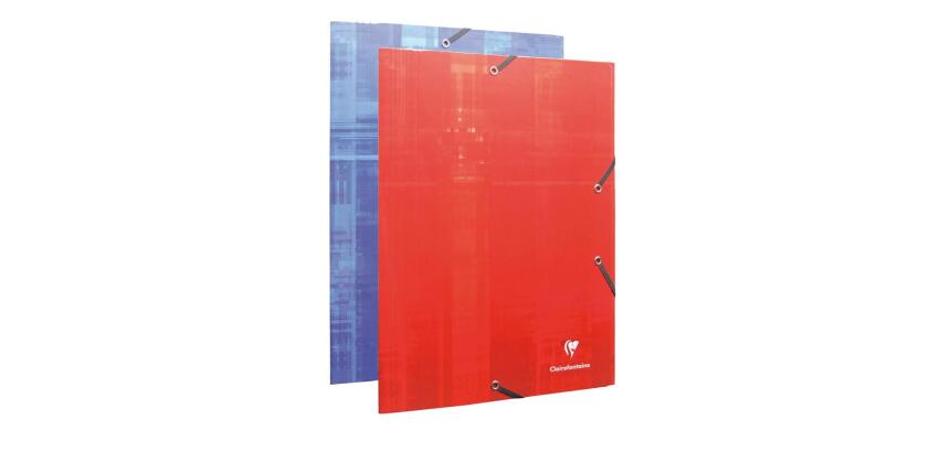 Chemise à élastiques 3 rabats 24x32cm Couleur aléatoire - Assortis