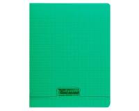 Cahier piqué 8000 POLYPRO 24x32 cm 48 pages grands carreaux 90 g - Vert